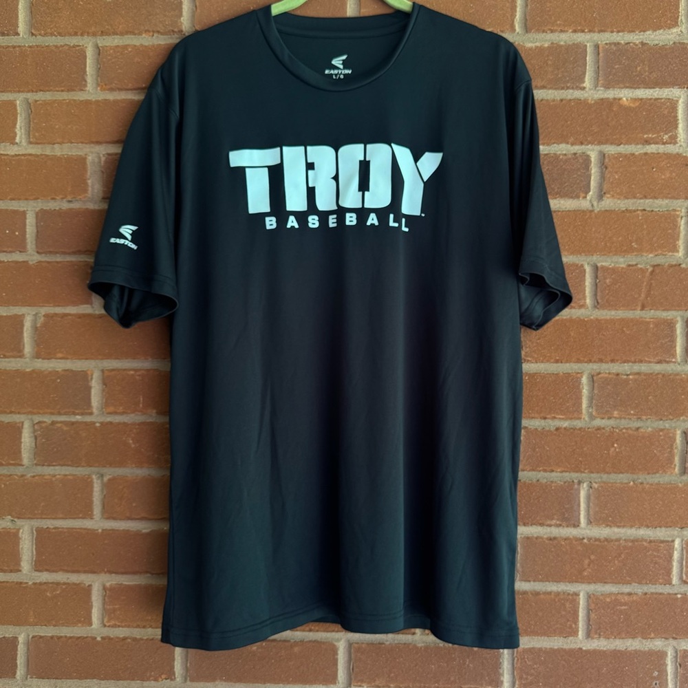 Troy University Baseball Easton Short Sleeve Shirt Men's Black Size Large